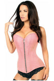 Daisy Corsets Top Drawer Dusty Rose Brocade Steel Boned Corset - Daisy Corsets - Flyclothing LLC