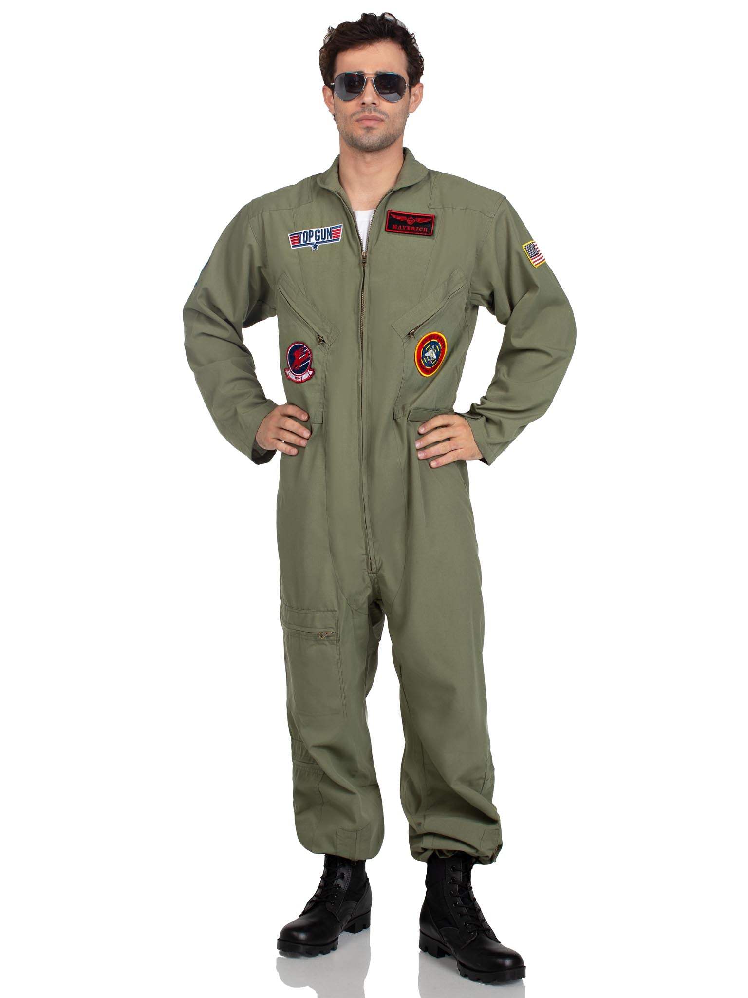 Men's Top Gun Costume Flight Suit