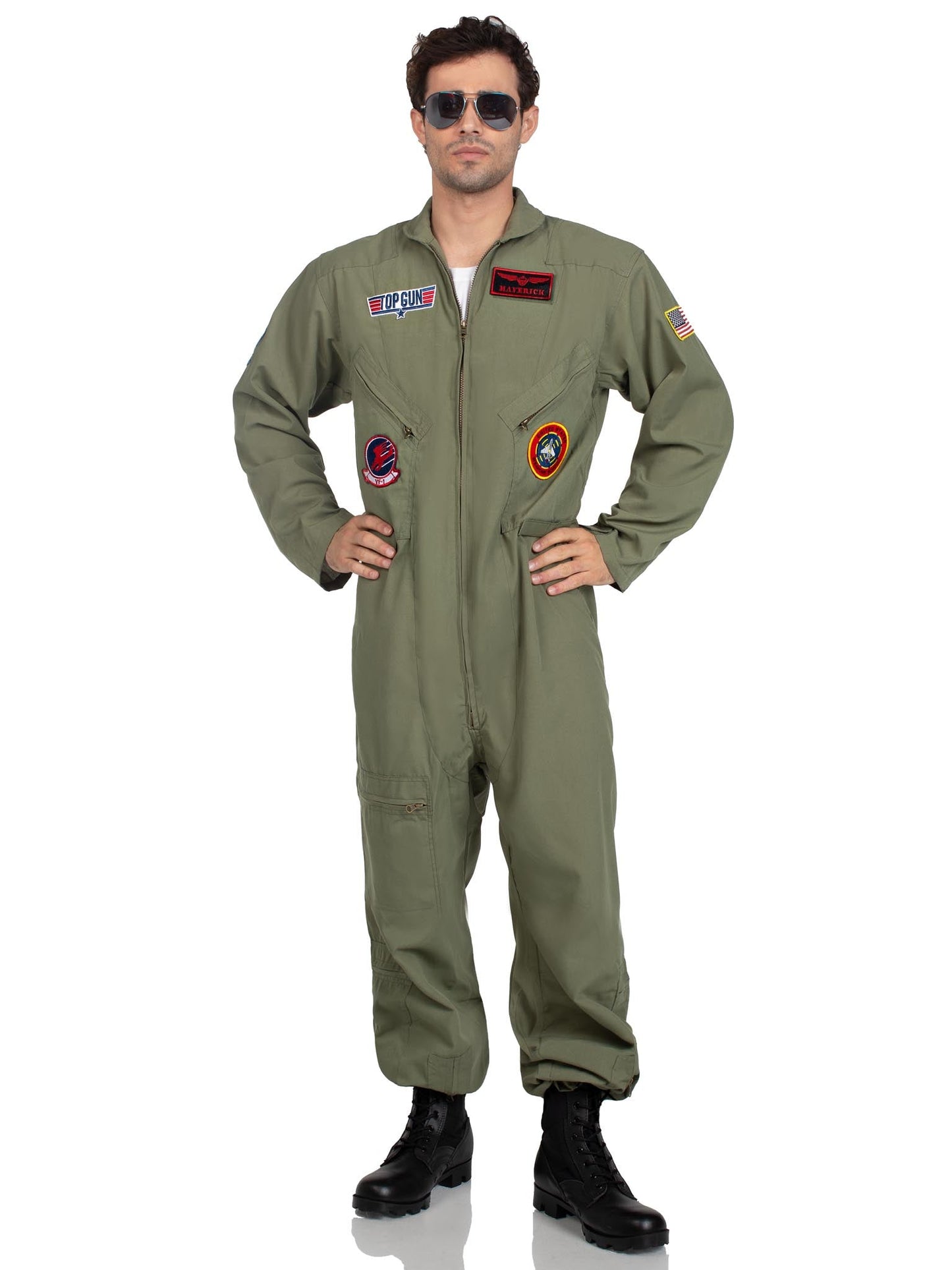 Men's Top Gun Costume Flight Suit - Leg Avenue - Flyclothing LLC