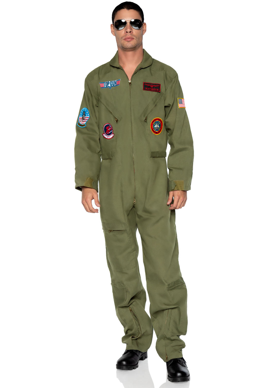 Men's Top Gun Costume Flight Suit - Leg Avenue - Flyclothing LLC