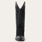 Stetson & The Great. The Basket Weave Cowboy Boot Black - Stetson - Flyclothing LLC