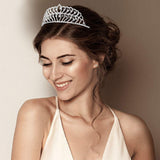 Rhinestone Crystal Dangle Pageant Princess Tiara - Madeline Love - Flyclothing LLC