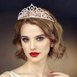 Crystal Rhinestone Happy Birthday Party Tiara - Madeline Love - Flyclothing LLC
