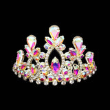Marquise Teardrop Stone Cluster Embellished Princess Mini Tiara - Madeline Love - Flyclothing LLC