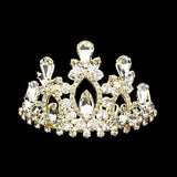Marquise Teardrop Stone Cluster Embellished Princess Mini Tiara - Madeline Love - Flyclothing LLC