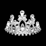 Marquise Teardrop Stone Cluster Embellished Princess Mini Tiara - Madeline Love - Flyclothing LLC