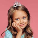 Teardrop Stone Cluster Accent Rhinestone Paved Mini Tiara - Madeline Love - Flyclothing LLC
