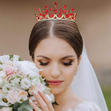 Teardrop Marquise Stone Cluster Embellished Princess Tiara - Madeline Love - Flyclothing LLC