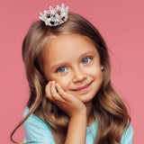 Rhinestone Pave Flower Mini Crown Tiara - Madeline Love - Flyclothing LLC