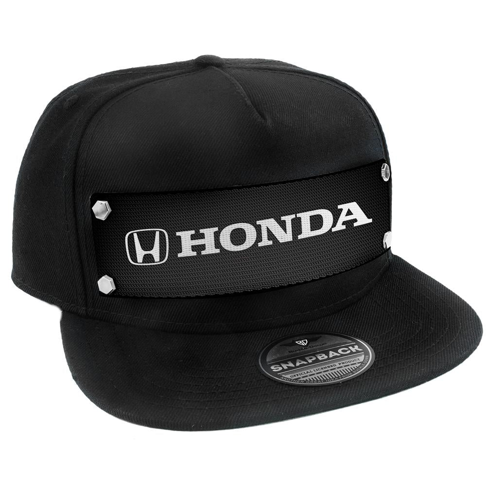 Embellishment Trucker Hat BLACK - HONDA Logo White/Black - Buckle-Down - Flyclothing LLC