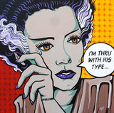 Black Market Art Company Thru With His Type Print