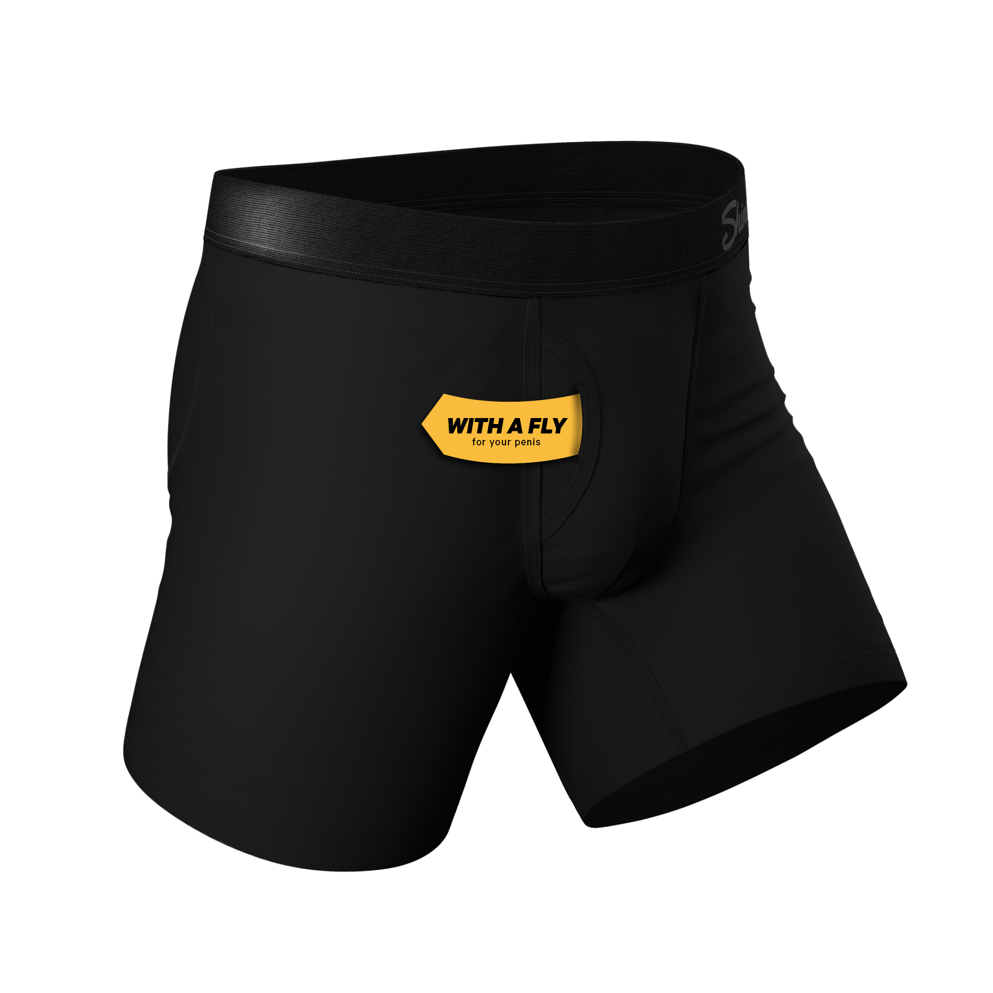 The Zero Shades of Grey | Black Ball Hammock® Pouch Underwear With Fly 3 Pack - Shinesty
