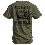 Risk Taker & Mommy Maker Men's T-Shirt - DIRTY COWBOY USA - Flyclothing LLC