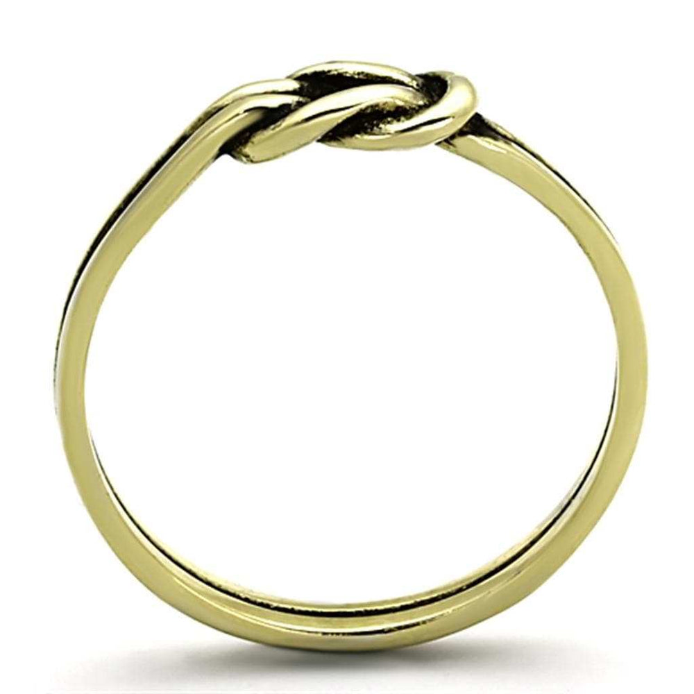 TK1239G - IP Gold(Ion Plating) Stainless Steel Ring with No Stone - Alamode - Flyclothing LLC