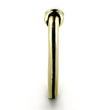 TK1239G - IP Gold(Ion Plating) Stainless Steel Ring with No Stone - Alamode