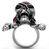 TK1374 - High polished (no plating) Stainless Steel Ring with Epoxy  in Siam - Alamode