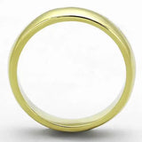 TK1375G - IP Gold(Ion Plating) Stainless Steel Ring with No Stone - Alamode - Flyclothing LLC