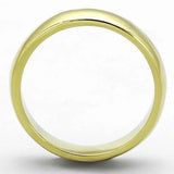 TK1375G - IP Gold(Ion Plating) Stainless Steel Ring with No Stone - Alamode