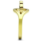 TK1382 - IP Gold(Ion Plating) Stainless Steel Ring with No Stone - Alamode - Flyclothing LLC