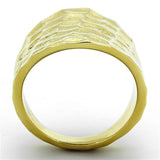 TK1383 - IP Gold(Ion Plating) Stainless Steel Ring with No Stone - Alamode