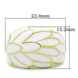 TK1387 - IP Gold(Ion Plating) Stainless Steel Ring with No Stone - Alamode