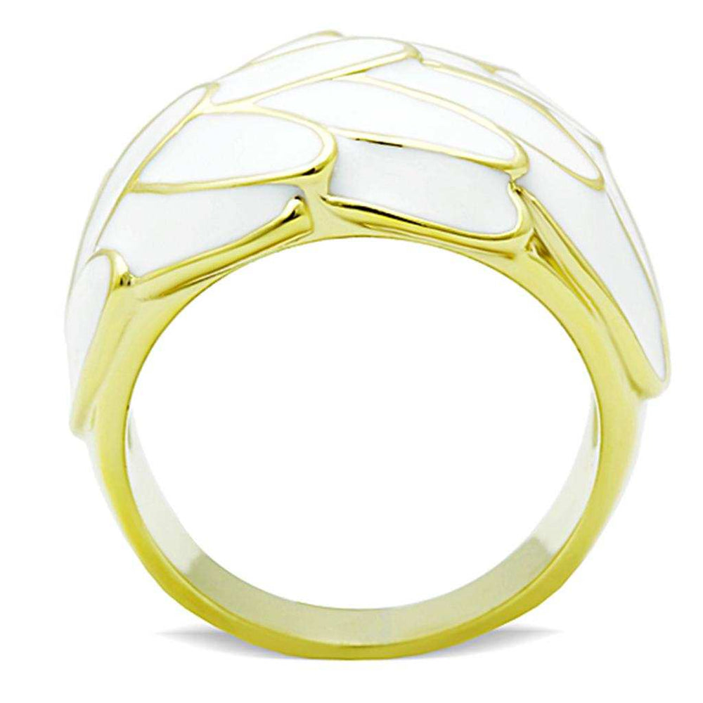 TK1387 - IP Gold(Ion Plating) Stainless Steel Ring with No Stone - Alamode - Flyclothing LLC