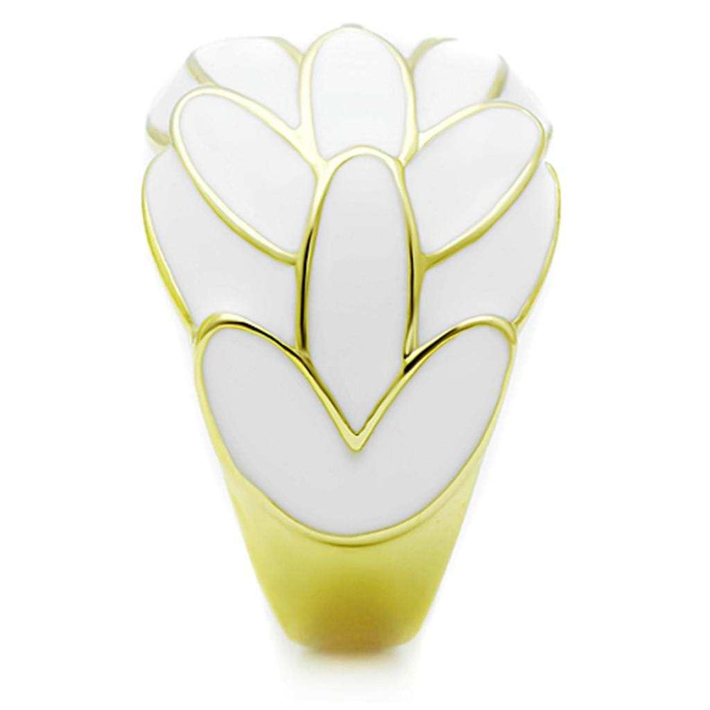 TK1387 - IP Gold(Ion Plating) Stainless Steel Ring with No Stone - Alamode - Flyclothing LLC