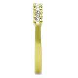 TK1390 - IP Gold(Ion Plating) Stainless Steel Ring with Top Grade Crystal in Clear - Alamode - Flyclothing LLC