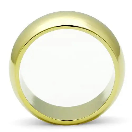 IP Gold(Ion Plating) Stainless Steel Ring with No Stone - Alamode - Flyclothing LLC