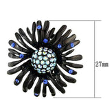TK1476 - IP Black(Ion Plating) Stainless Steel Earrings with Top Grade Crystal in Multi Color - Alamode - Flyclothing LLC