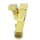 TK1629 - IP Gold(Ion Plating) Stainless Steel Ring with No Stone - Alamode