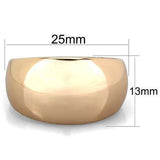 TK1798 - IP Rose Gold(Ion Plating) Stainless Steel Ring with Top Grade Crystal in Clear - Alamode - Flyclothing LLC