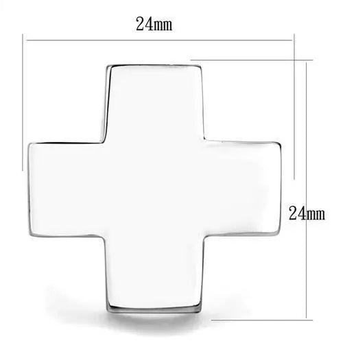 TK1827 - High polished (no plating) Stainless Steel Ring with No Stone - Alamode - Flyclothing LLC