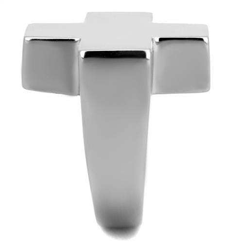 TK1827 - High polished (no plating) Stainless Steel Ring with No Stone - Alamode - Flyclothing LLC