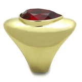 TK1836 - IP Gold(Ion Plating) Stainless Steel Ring with Top Grade Crystal in Siam - Alamode - Flyclothing LLC