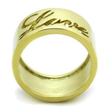 TK1878 - IP Gold(Ion Plating) Stainless Steel Ring with No Stone - Alamode