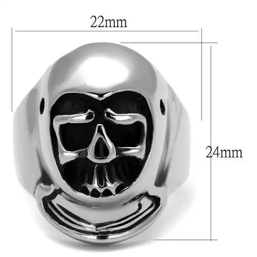 TK1942 - High polished (no plating) Stainless Steel Ring with No Stone - Alamode - Flyclothing LLC