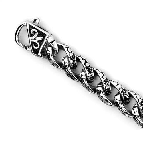 TK1977 - High polished (no plating) Stainless Steel Bracelet with No Stone - Alamode - Flyclothing LLC
