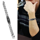 TK1978 - High polished (no plating) Stainless Steel Bracelet with No Stone - Alamode