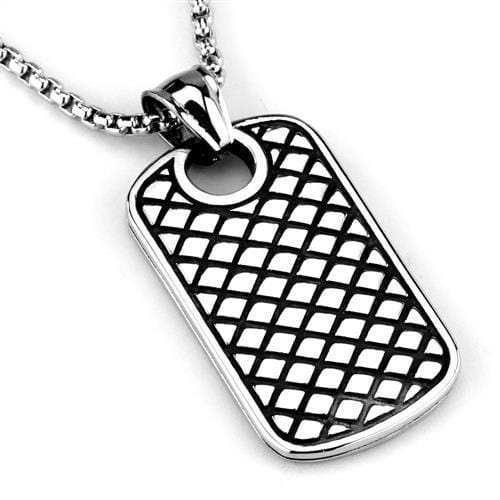 TK1983 - High polished (no plating) Stainless Steel Necklace with No Stone - Alamode - Flyclothing LLC