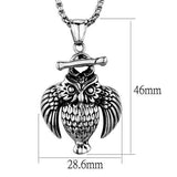 TK1996 - High polished (no plating) Stainless Steel Necklace with No Stone - Alamode