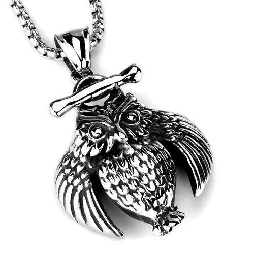 TK1996 - High polished (no plating) Stainless Steel Necklace with No Stone - Alamode - Flyclothing LLC