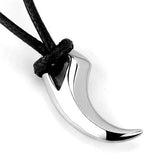 TK2004 - High polished (no plating) Stainless Steel Necklace with No Stone - Alamode