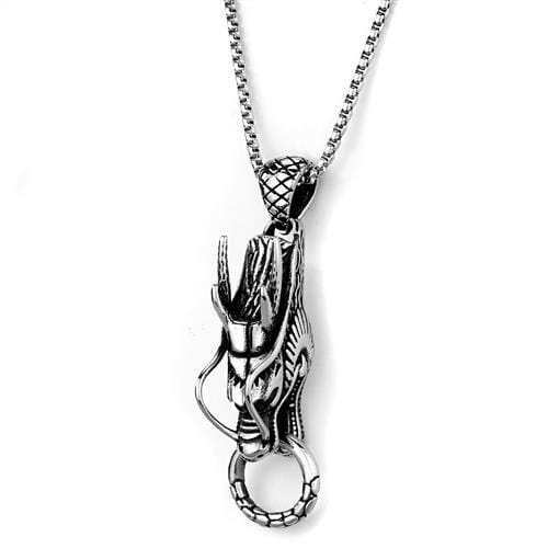 TK2005 - High polished (no plating) Stainless Steel Necklace with No Stone - Alamode - Flyclothing LLC