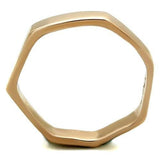TK2030 - IP Rose Gold(Ion Plating) Stainless Steel Ring with Top Grade Crystal  in Clear - Alamode