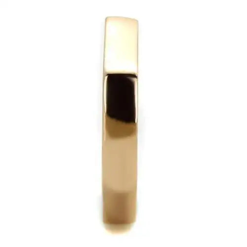 TK2030 - IP Rose Gold(Ion Plating) Stainless Steel Ring with Top Grade Crystal in Clear - Alamode - Flyclothing LLC