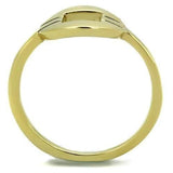 TK2033 - IP Gold(Ion Plating) Stainless Steel Ring with No Stone - Alamode