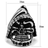 TK2056 - High polished (no plating) Stainless Steel Ring with No Stone - Alamode