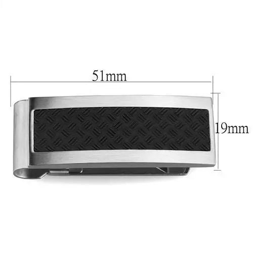 TK2076 - High polished (no plating) Stainless Steel Money clip with No Stone - Alamode - Flyclothing LLC
