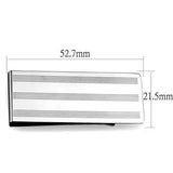 TK2081 - High polished (no plating) Stainless Steel Money clip with No Stone - Alamode - Flyclothing LLC